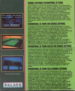 International 3D Tennis dos