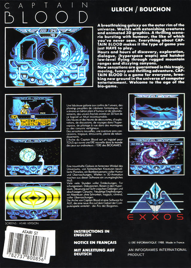 L'Arche Du Capitaine Blood - Dos