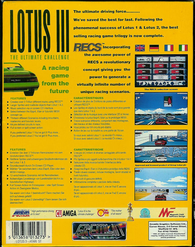 Lotus 3 - The Ultimate Challenge - Dos