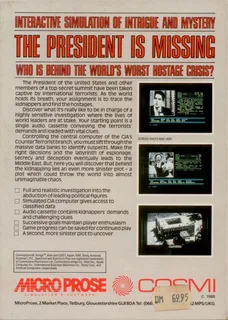 The President Is Missing dos