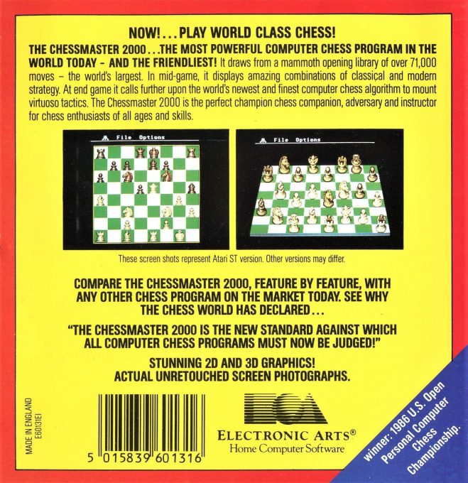 The Chessmaster 2000 dos