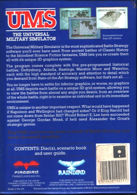 UMS : The Universal Military Simulator dos