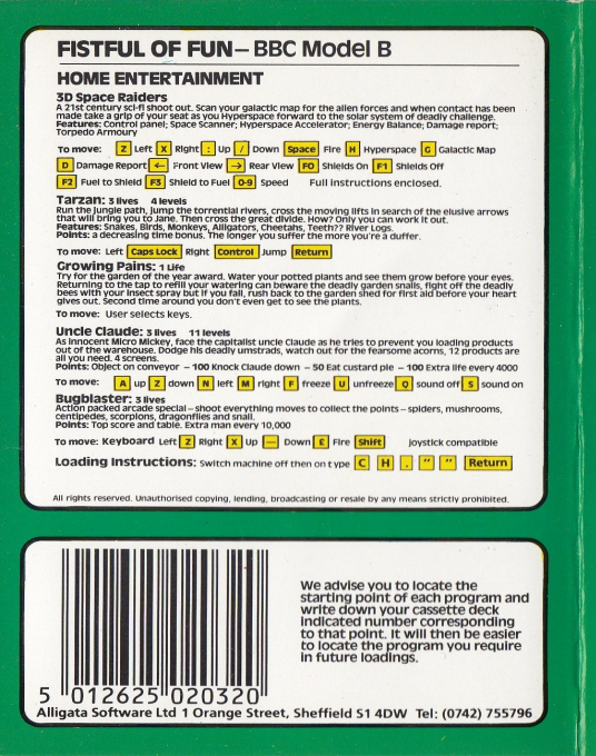 3D Space Raiders - Dos