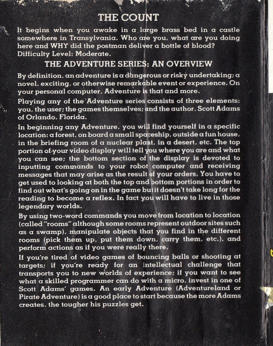 Adventure 05 - The Count - BBC - Dos