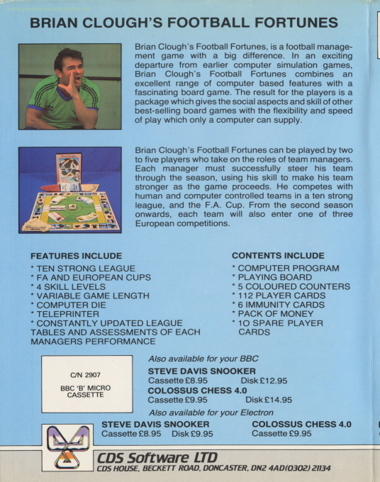 Brian Clough's Football Fortunes - Dos