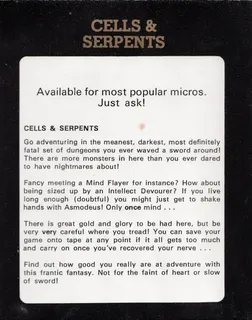 Cells And Serpents dos