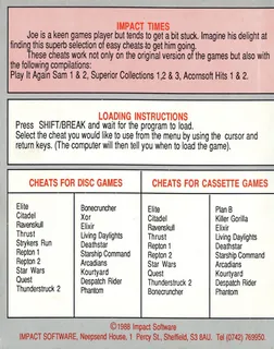 Cheat it Again Joe - Vol. 1 dos