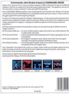 Codename: Droid - Stryker's Run dos
