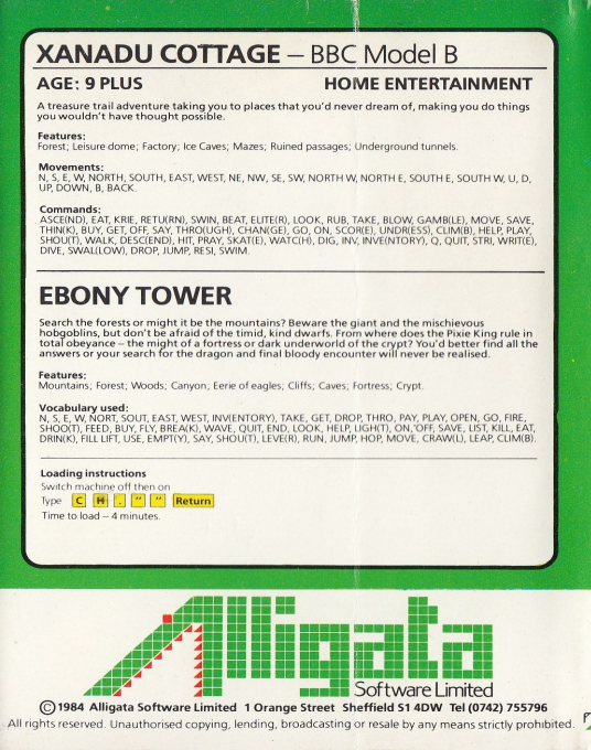 Ebony Tower - Dos