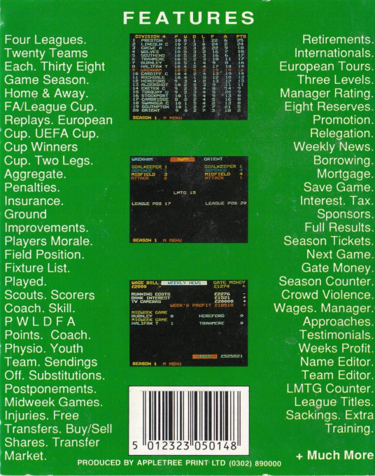 Football Director - Dos