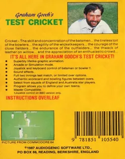 Graham Gooch's Test Cricket dos