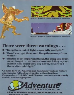 Gremlins - The Adventure dos