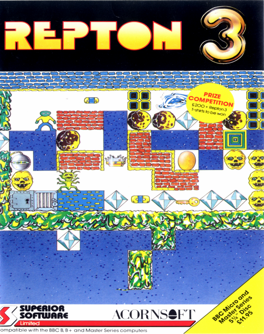 Repton 3 - Around the World in 40 Screens