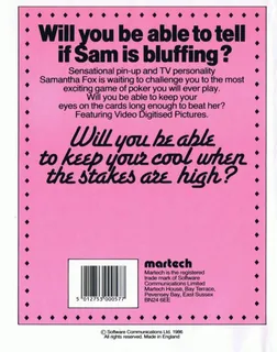 Samantha Fox Strip Poker dos