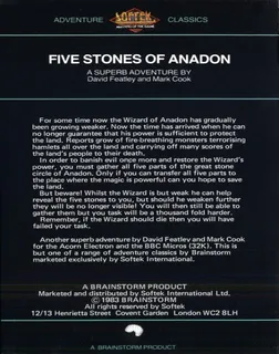 The Five Stones Of Anadon dos