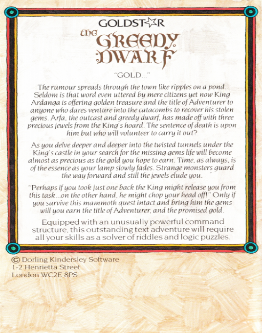 The Greedy Dwarf - Dos