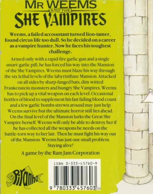 Astonishing Adventures Of Mr. Weems And The She Vampires, The - Dos