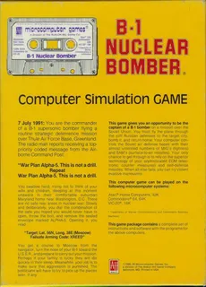 B-1 Nuclear Bomber dos