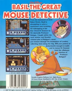 Basil The Great Mouse Detective dos