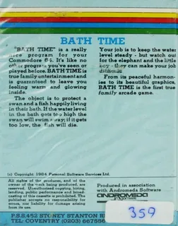 Bath Time dos