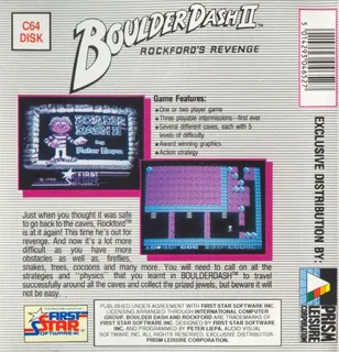 Boulder Dash II : Rockford's Revenge dos