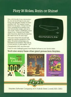 Championship Golf (Hayden Software) dos