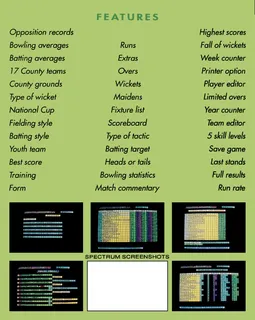 County Cricket dos