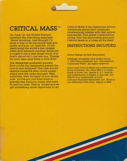Critical Mass (Sirius Software) dos