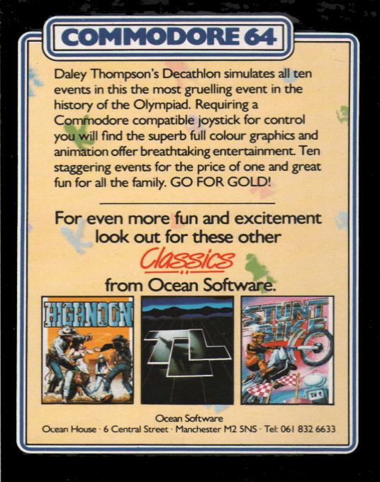 Daley Thompson's Decathlon - Dos