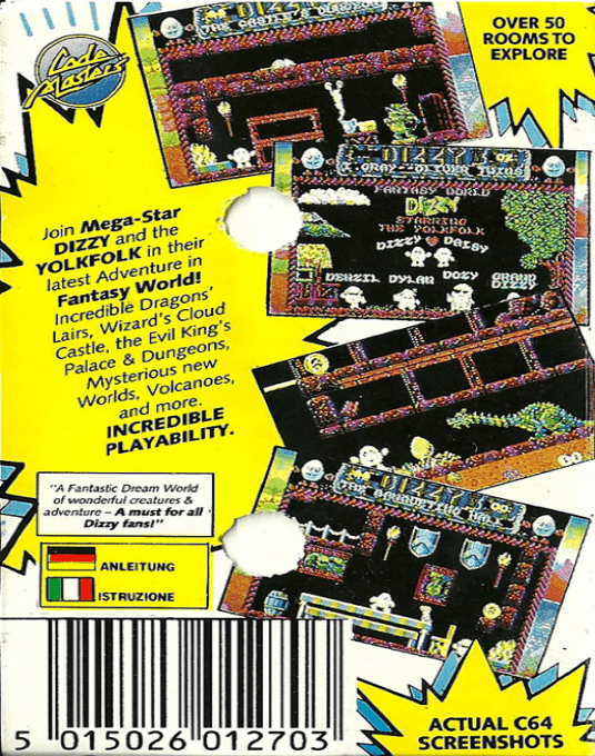 Dizzy 3 - Fantasy World Dizzy - Dos