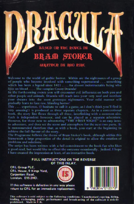 Dracula (CRL) - Dos
