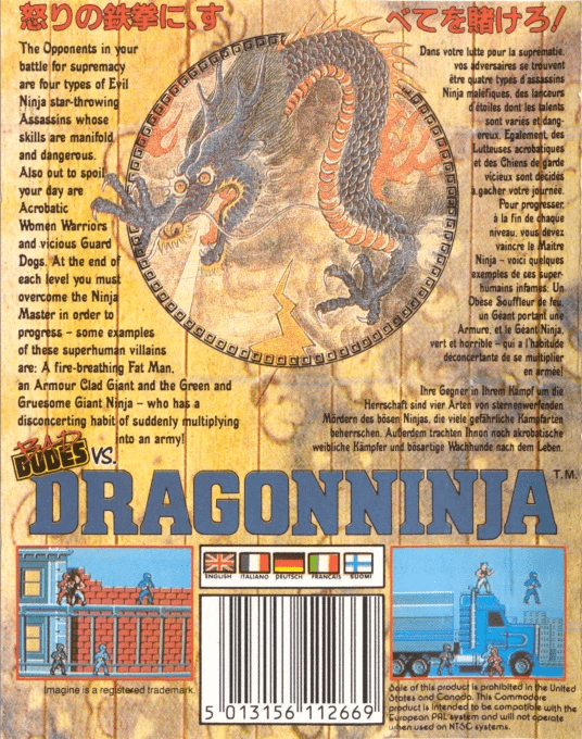 Dragon Ninja - Dos