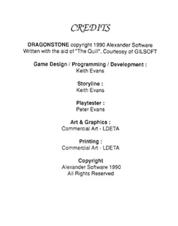 Dragonstone : The Quest dos