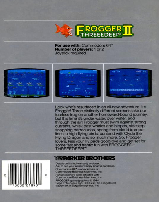 Frogger II : Threeedeep! - Dos
