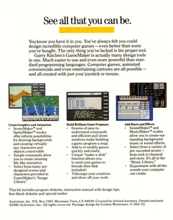 Garry Kitchen's Gamemaker dos