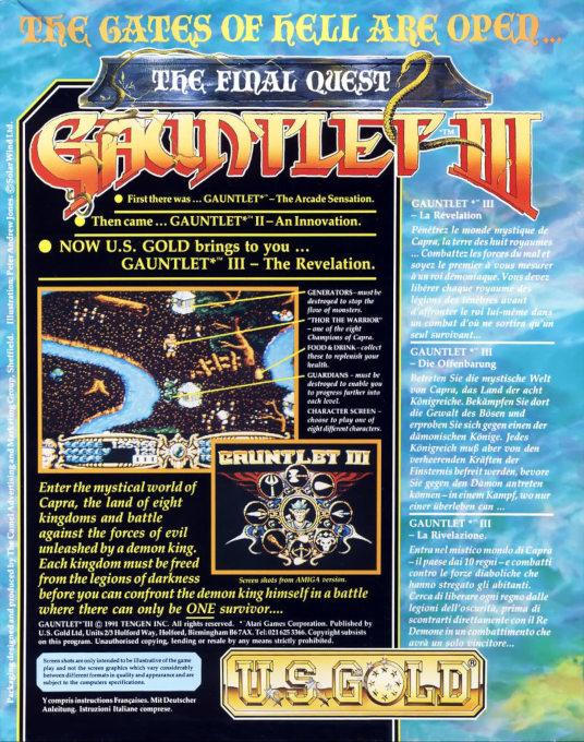 Gauntlet 3 - The Final Quest - Dos