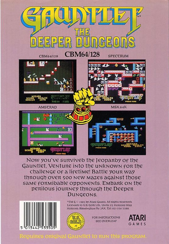 Gauntlet : The Deeper Dungeons - Dos