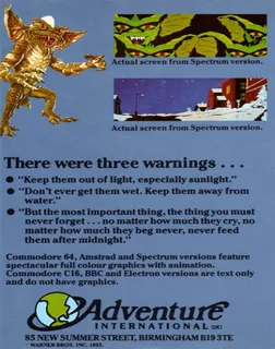 Gremlins - The Adventure dos