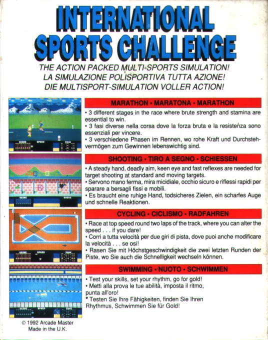 International Sports Challenge - Dos