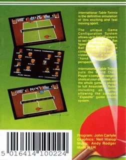 International Table Tennis dos