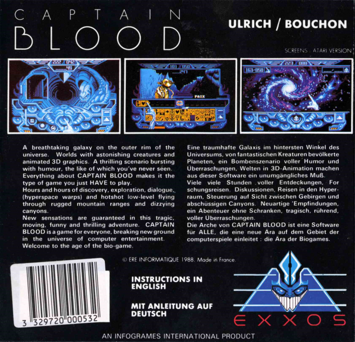 L'arche du Capitaine Blood - Dos