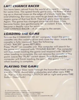 Last Chance Racer dos