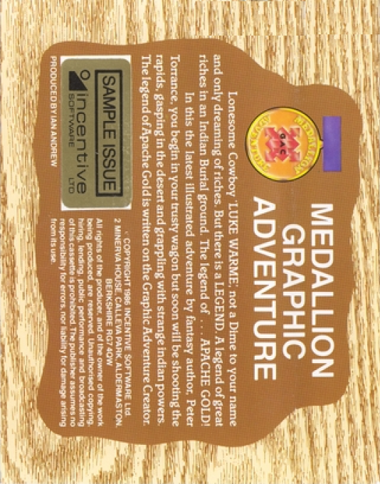 Legend Of The Apache Gold, The - Dos