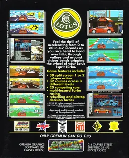 Lotus Esprit Turbo Challenge dos