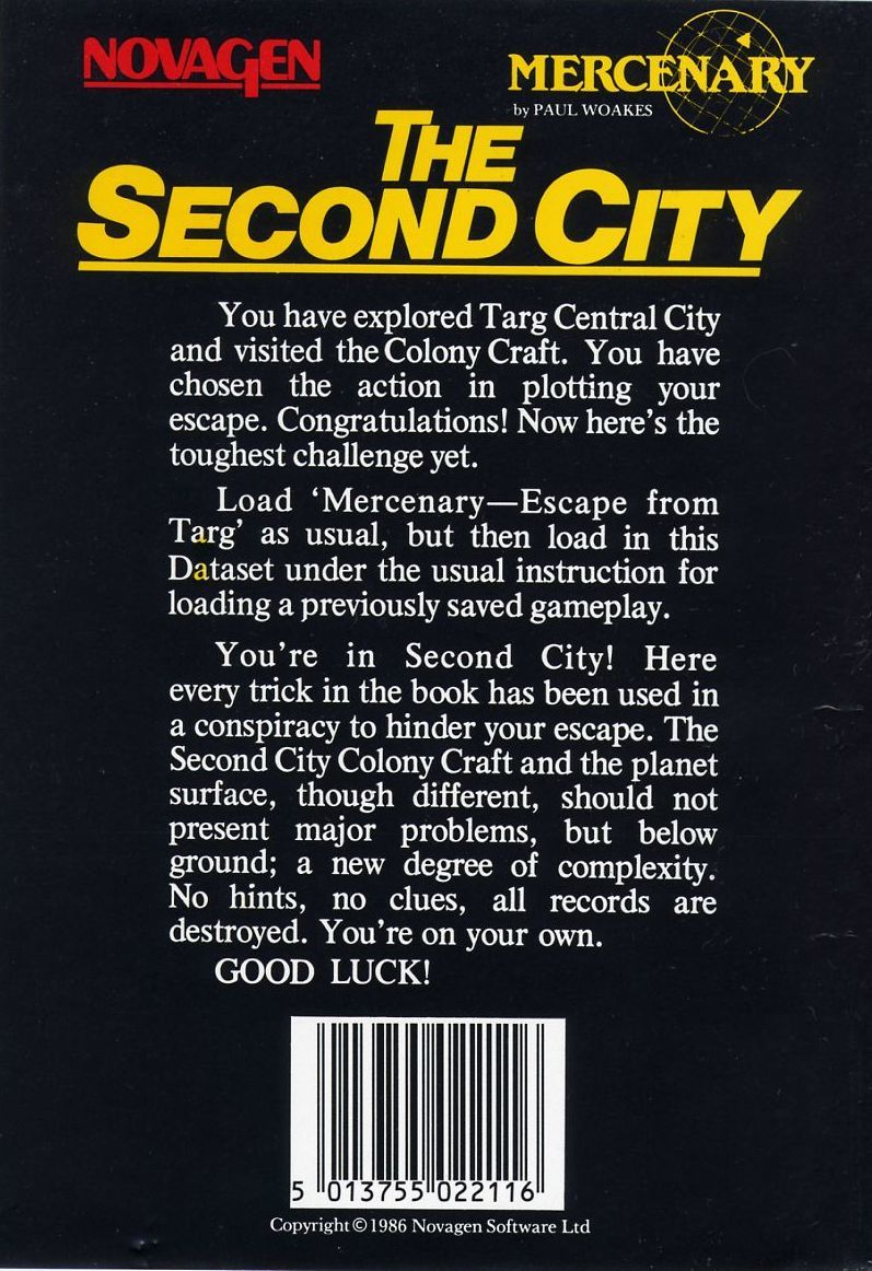 Mercenary 2 - The Second City - Dos