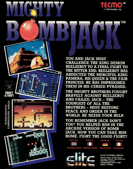 Mighty Bomb Jack - Dos