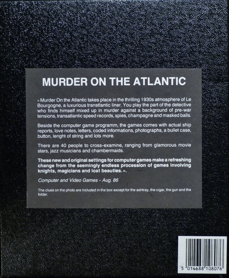 Murder on the Atlantic - Dos