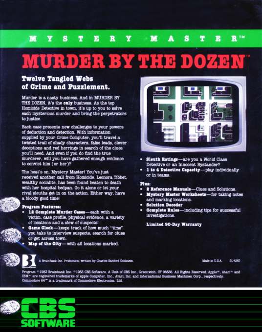 Mystery Master : Murder by the Dozen - Dos