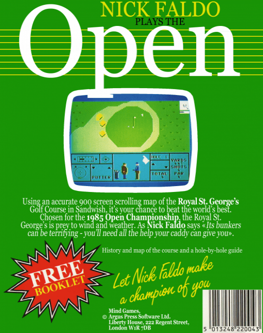 Nick Faldo Golf - Dos