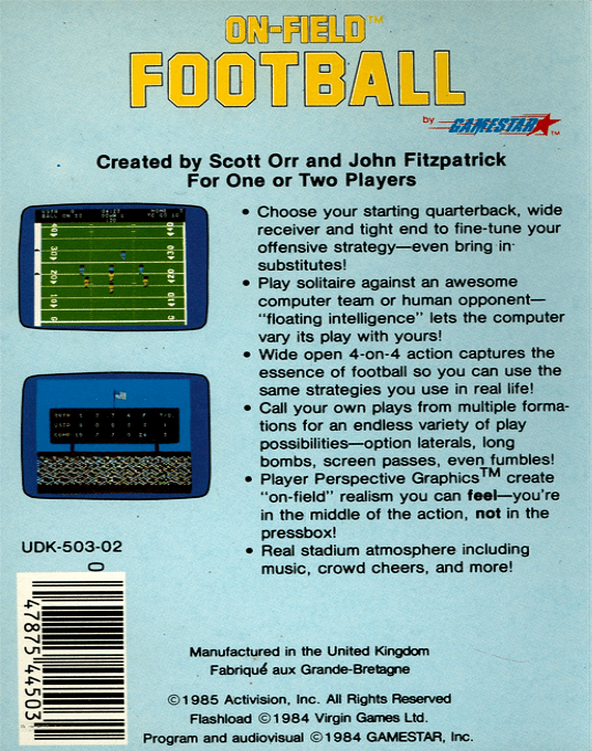 On Field Football - Dos